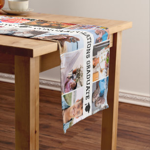 Custom 28 Photos Congratulations Graduate Long Table Runner