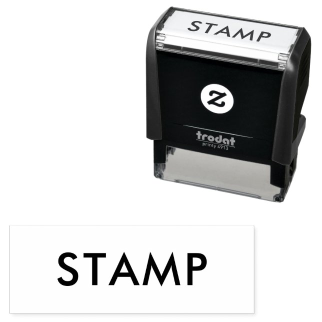 Custom 2.15" x 0.78" self-inking stamp (In Situ)