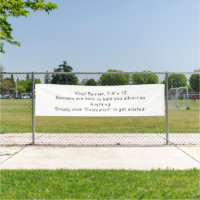 Custom 2.5' x 10' Outdoor Vinyl Banner 