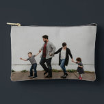 Custom 2 Family Photo Collage Accessory Pouch<br><div class="desc">Custom 2 Family Photo Collage Accessory Pouch</div>