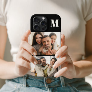 Custom 2 Family Photo & Monogrammed  iPhone 15 Pro Max Case