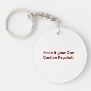 Custom 2" key ring