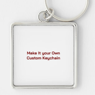 Custom 2" l x 2" w key ring