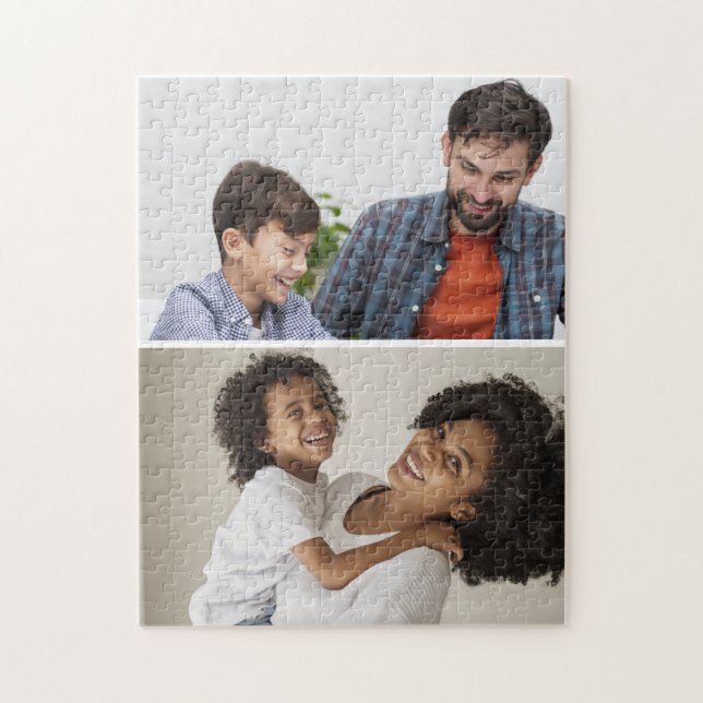 Custom 2 Photo Collage  Jigsaw Puzzle (Vertical)
