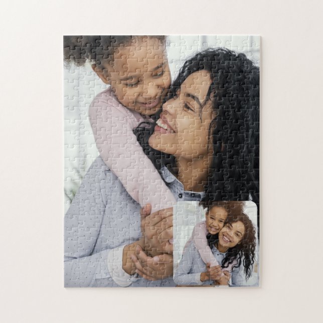 Custom 2 Photo Collage Jigsaw Puzzle (Vertical)