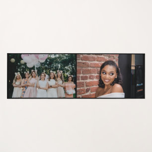 Custom 2 Photo Collage Personalised Best Friends  Yoga Mat