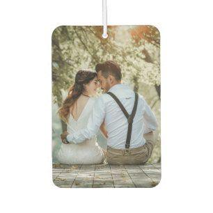 Custom 2 Photo Couple Car  Air Freshener
