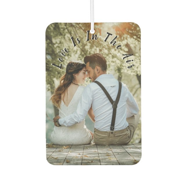 Custom 2 Photo Couple Car Car Air Freshener (Front)