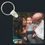 Custom 2 Photo Double Sided Personalised Family Key Ring<br><div class="desc">Custom 2 Photo Double Sided Personalised Family keychain</div>