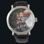 Custom 2 Photo Double Sided Personalised Family Watch<br><div class="desc">Custom 2 Photo Double Sided Personalised Family Watch</div>