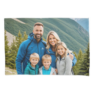 Custom 2 Photos Family Pillowcase