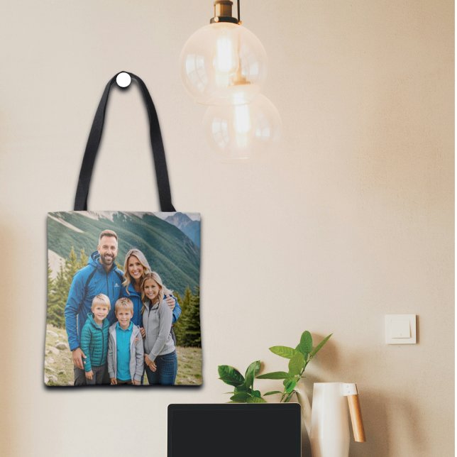 Custom 2 Photos Family Tote Bag (Creator Uploaded)