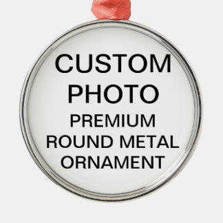 Custom 2" Round Photo Christmas Tree Ornament