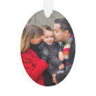 Custom 2-Sided Family Photo Snowflake Christmas