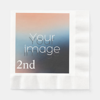Custom 2nd Birthday party Photo paper Napkins