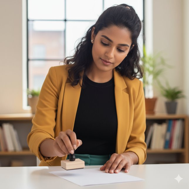 Custom 2x2 Inch Wood Stamp Designed for Your Style (Creator Uploaded)