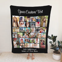 Custom 30 Photo Collage Black