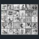 Custom 30 Photos Modern Family and Pet Wrapping Paper<br><div class="desc">Add custom pet dog,  cat,  or bird,  family and friends photos with simple frame</div>