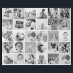 Custom 30 Photos Modern Family and Pet Wrapping Paper<br><div class="desc">Add custom pet dog,  cat,  or bird,  family and friends photos with simple frame</div>