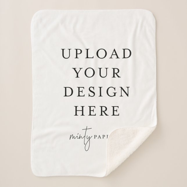 Custom 30" x 40" Sherpa Blanket, Small Sherpa Blanket (Front)