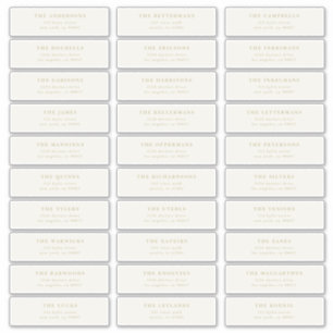 Custom 30 x Individual Editable Address Stickers