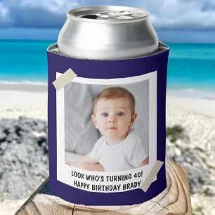 Custom 30th 40th 50th 60th 70 Birthday Party Favou Can Cooler