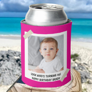 Custom 30th 40th 50th 60th 70 Birthday Party Favou Can Cooler