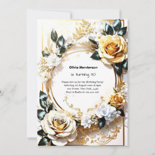 Custom 30th Birthday Invitation