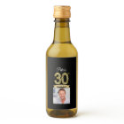Custom 30th Birthday Party Mini Liquor Favour Labe