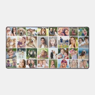 Custom 32 Photo Collage Desk Mat