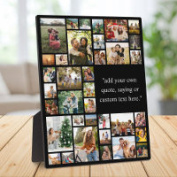 Custom 36 Photo Collage With Quote