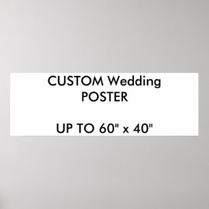 Custom 36" x 12" Poster THICK Landscape