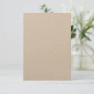 Custom 3.5" x 5" Kraft Eco-Friendly Matte Invitation