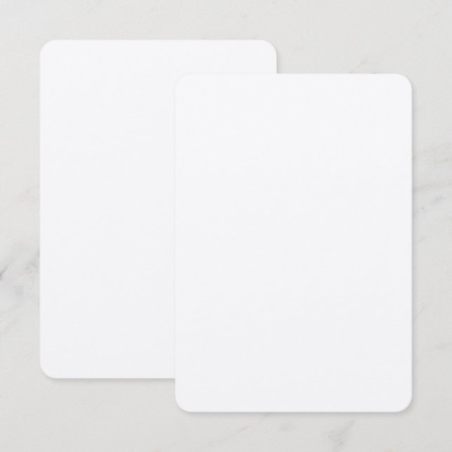 Custom 3.5" x 5" Kraft Invitations Rounded Corners (Front/Back)