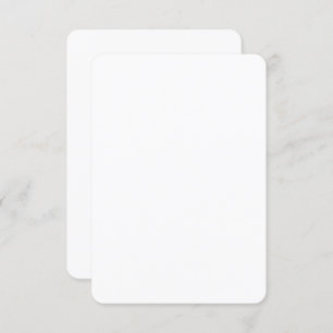 Custom 3.5" x 5" Rounded Semi-Gloss High-Quality Invitation