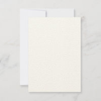 Custom 3.5" x 5" Rustic Felt Ecru Invitation Card