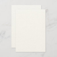 Custom 3.5" x 5" Rustic Felt Ecru Invitation Card