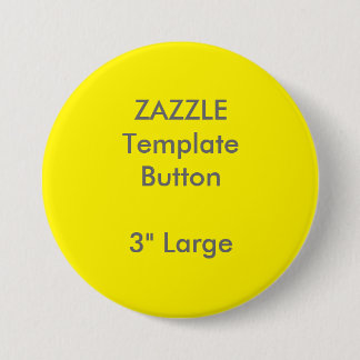 Custom 3" Large Round Button Blank Template