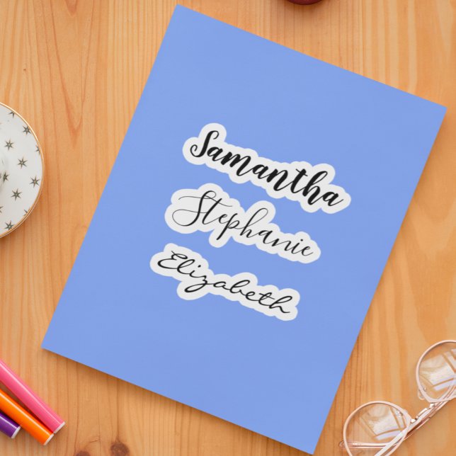 Custom 3 Name Insulated Tumbler Decal Laptop (Creator Uploaded)