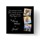 Custom 3 Photo In Loving Memory Funeral Memorial 