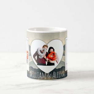 Custom 3 Photo Mug with Personalised Text Gift