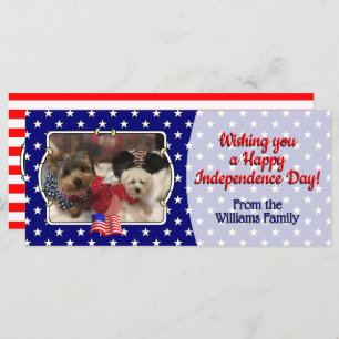 Custom 3 Photos USA American Flag Patriotic Cute