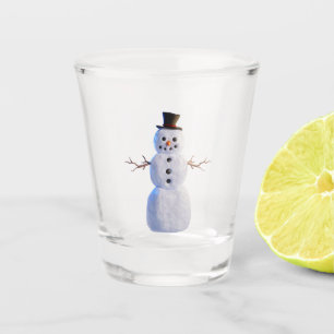 Custom 3D Snowman Shot Glass