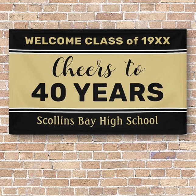 Custom 40 yr class reunion banner (Creator Uploaded)
