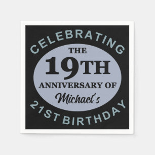 Custom 40th Birthday Humour Napkin