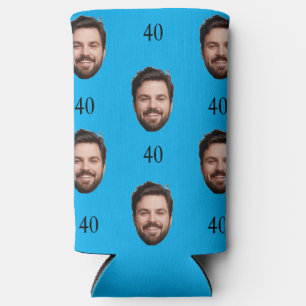 Custom 40th Party Favor Birthday Bachelor Party  Seltzer Can Cooler