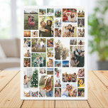 Custom 42 Photo Collage Plaque<br><div class="desc">Make your own photo display plaque featuring 42 of your cherished photo memories in a modern grid style photo collage. Simply add your pictures for custom photo home decor or personalised gift for family and friends.</div>