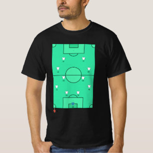 Custom 442 Soccer Formation Team Roster Board T-Shirt
