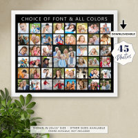 Custom 45 Photo Collage Personalised