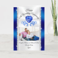 Custom 45th Wedding Anniversary Cards for Wife